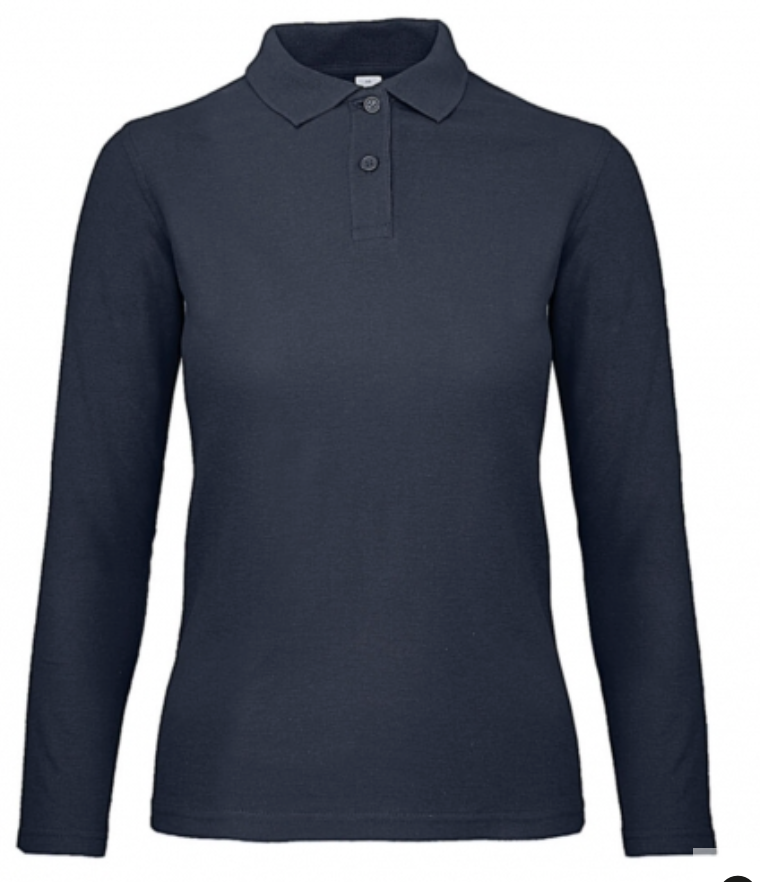 Polo manches longues femme