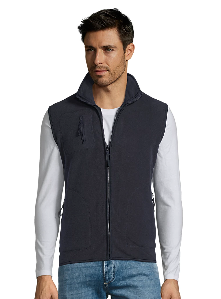 Gilet polaire sans manches unisexe