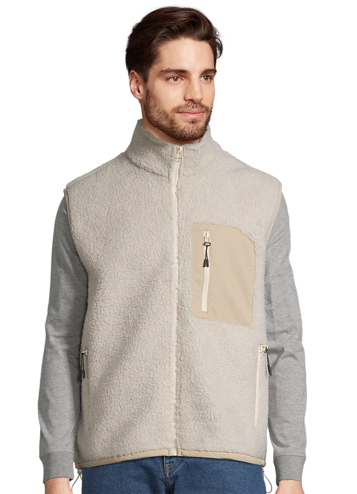 Veste Sherpa sans manches unisexe
