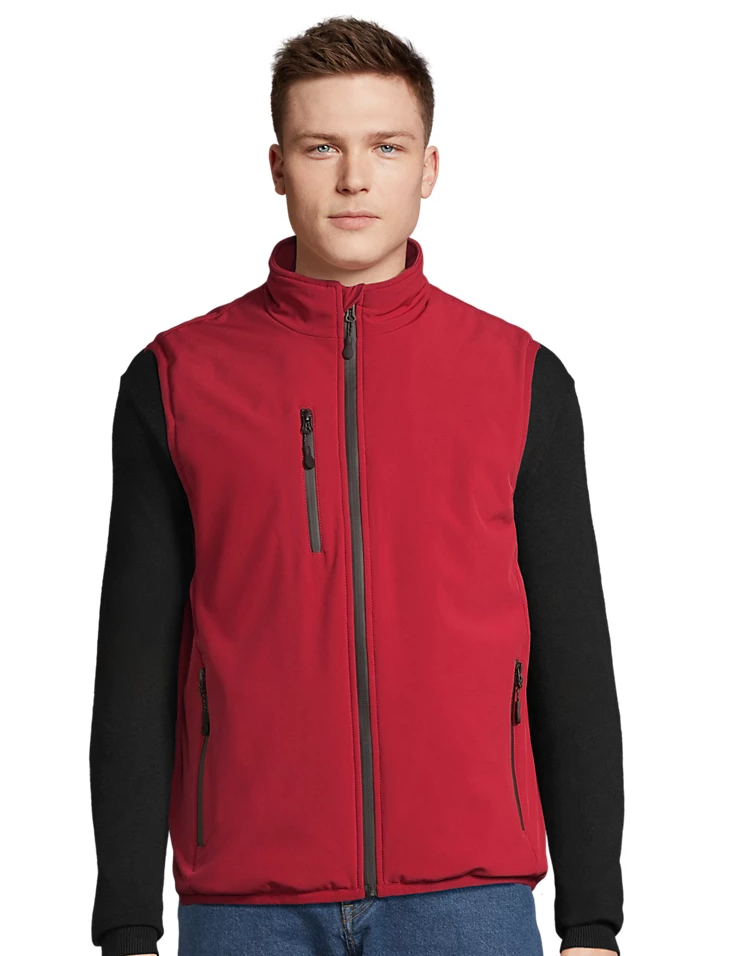 Veste softshell doublé doudoune sans manches homme