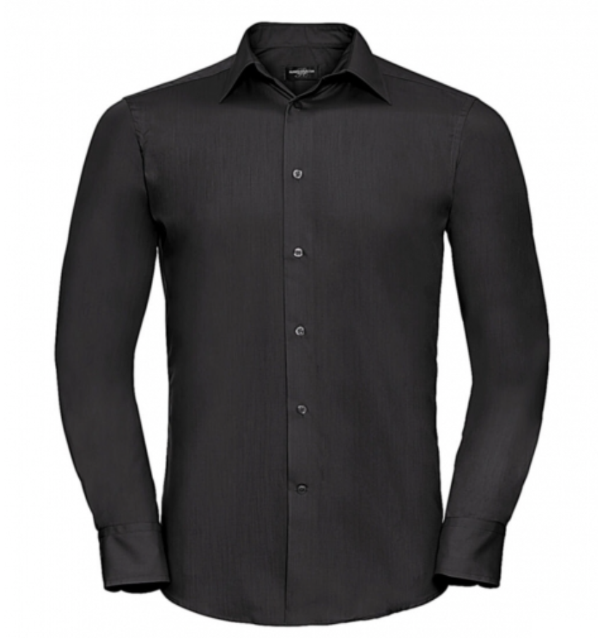 Chemise popeline manches longues homme