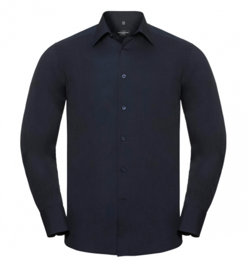 Chemise popeline manches longues homme
