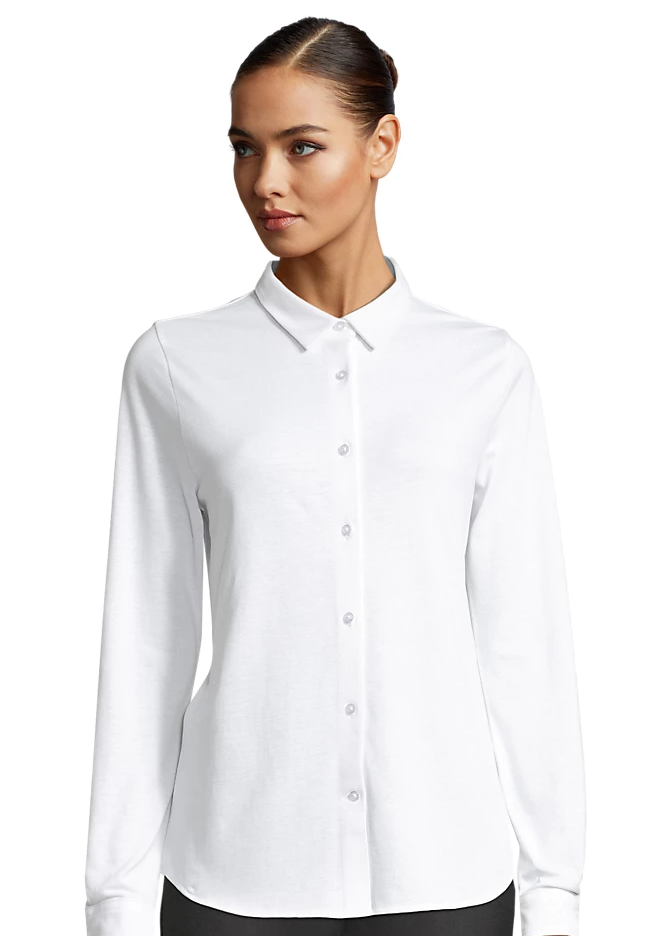 Chemise en coton piqué femme