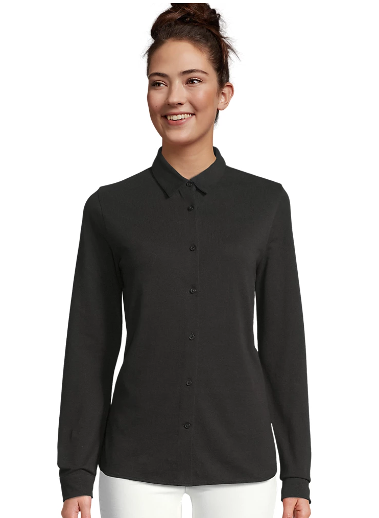 Chemise en coton piqué femme