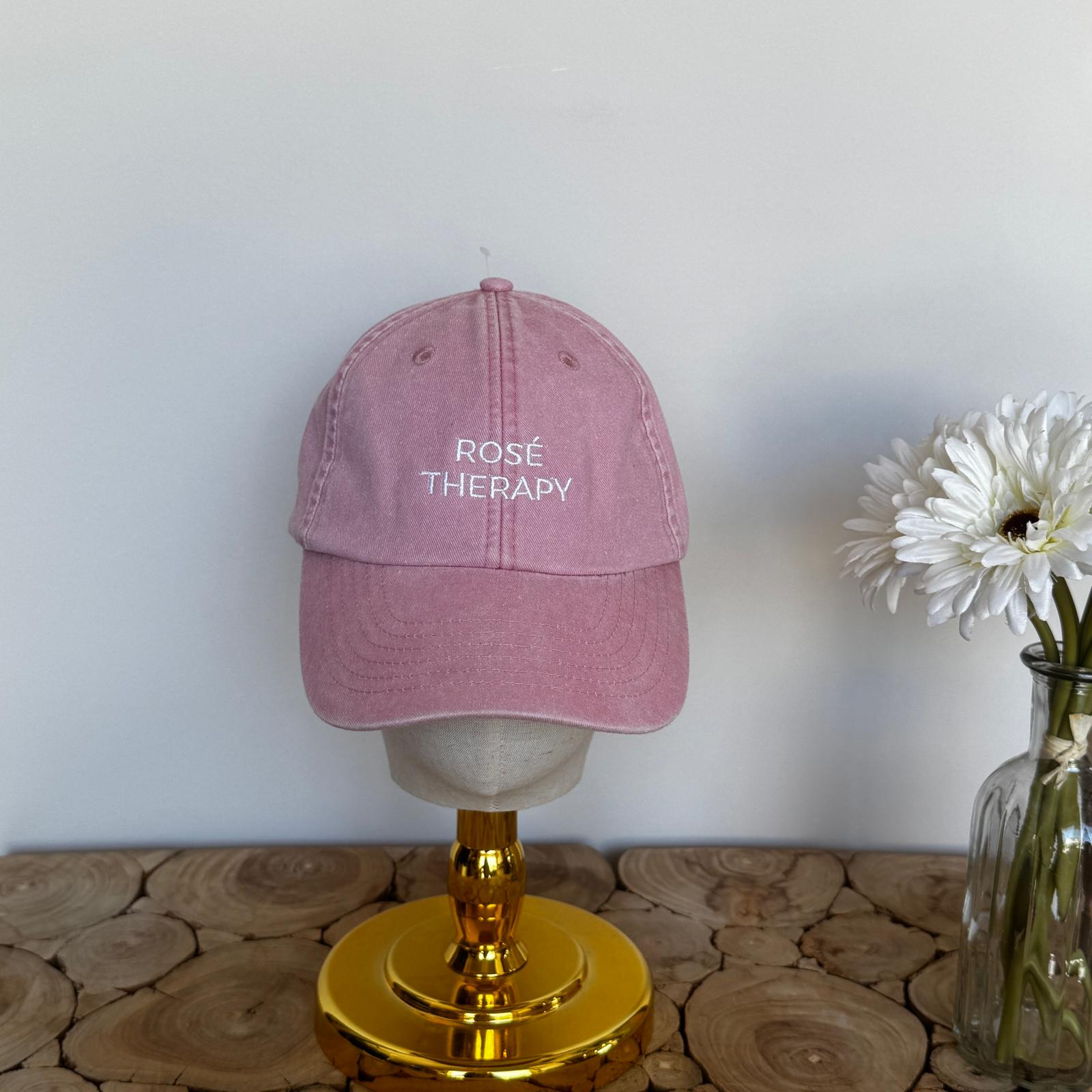 Casquette vintage Rosé thérapy