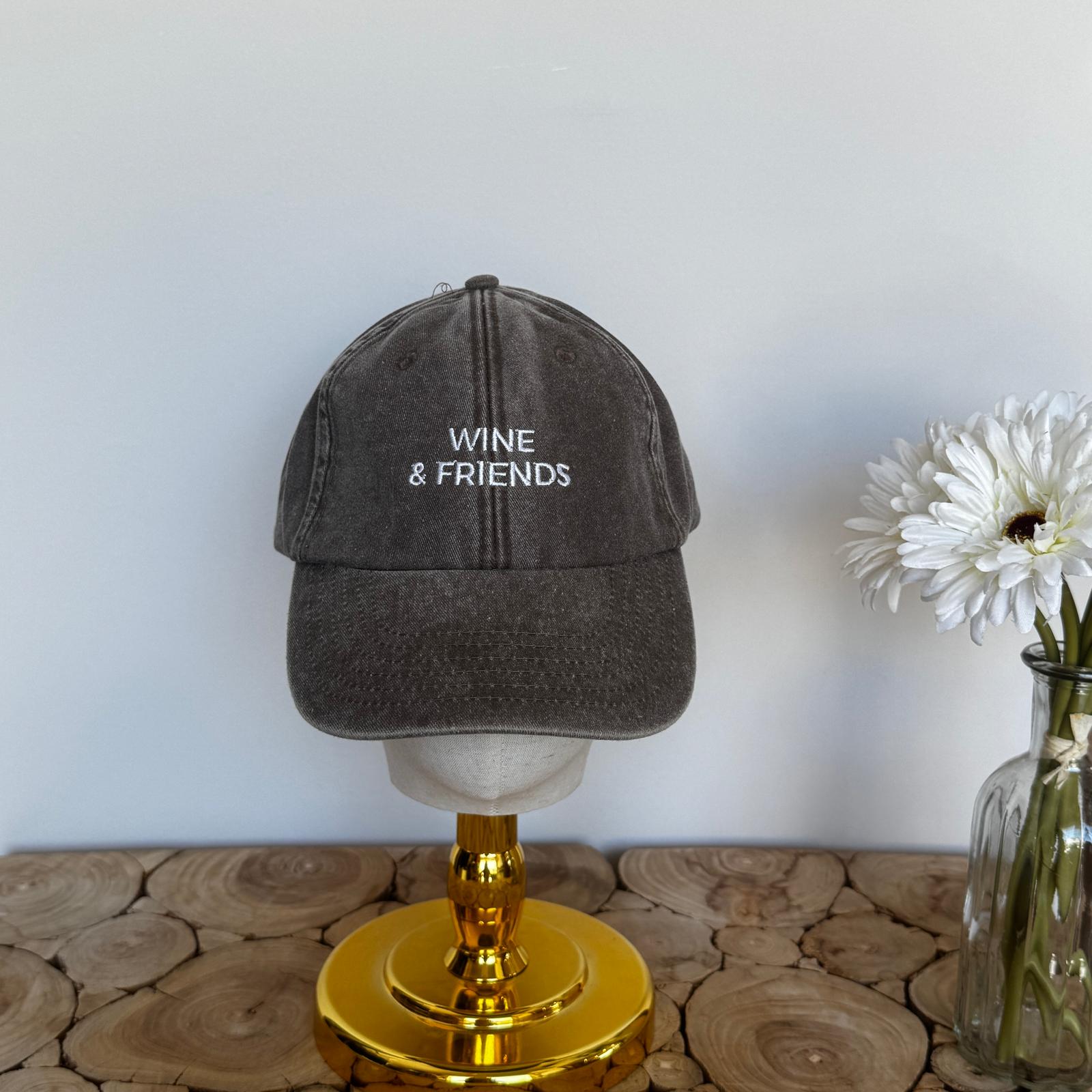 Casquette vintage Wine & Friends