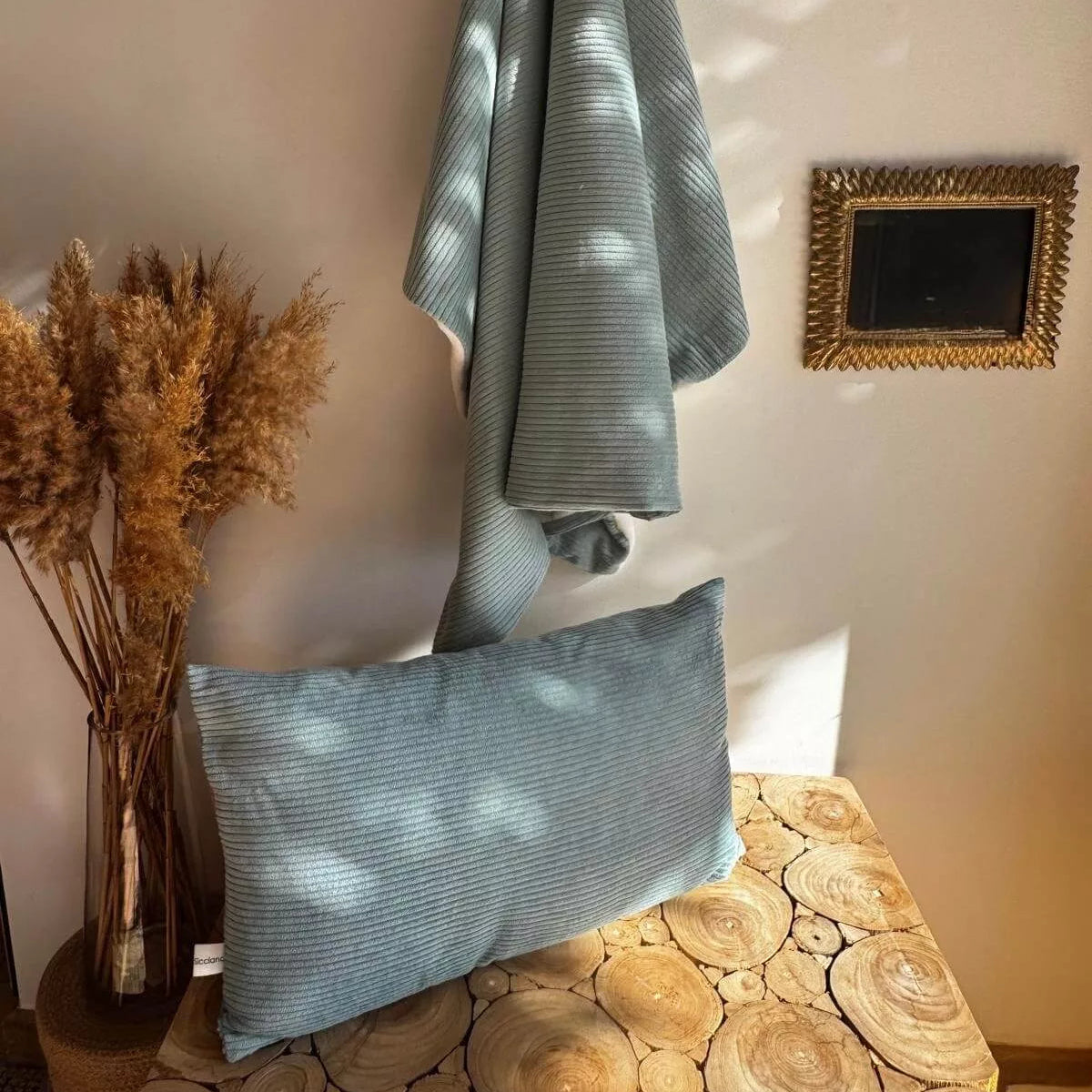 Parure bébé – Plaids + coussin Velours