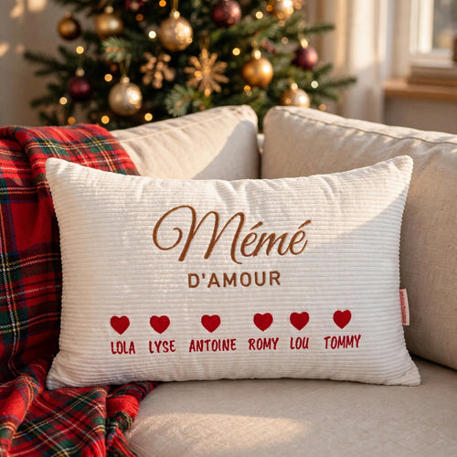 Coussin de famille – 100 % personnalisable