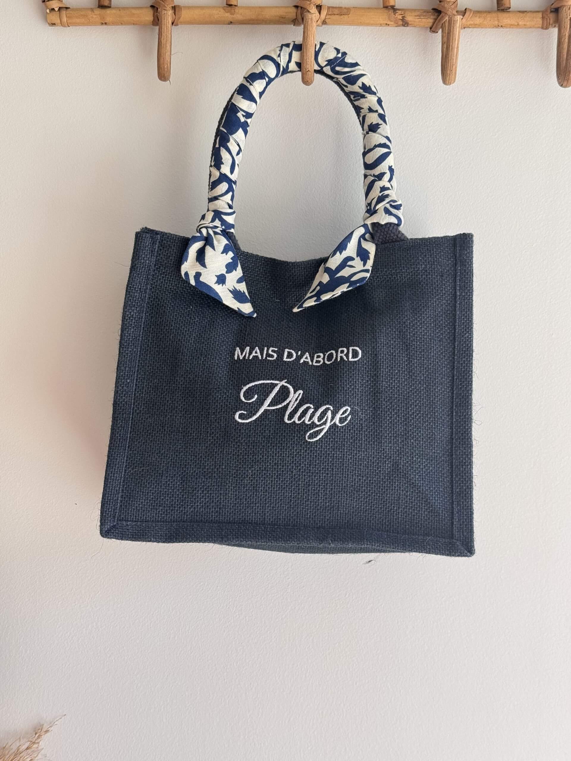Petit format - Ruban Dolce Vita - Mais d'abord plage - Broderie blanche