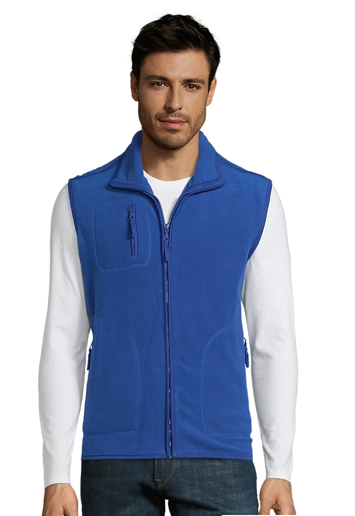 Gilet polaire sans manches unisexe
