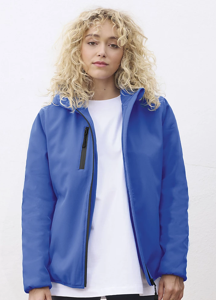 Veste softshell doublé doudoune avec manches femme