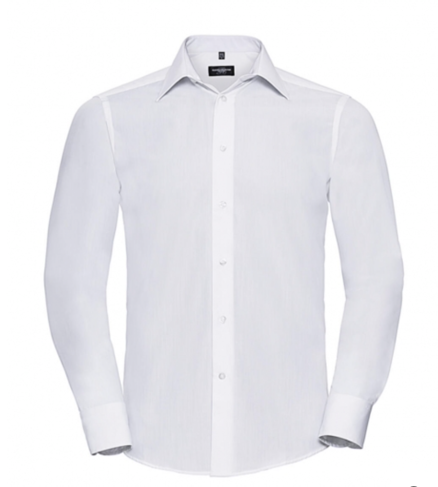 Chemise popeline manches longues homme