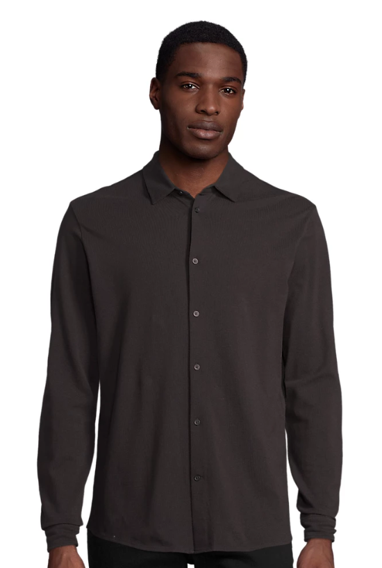 Chemise en coton piqué homme