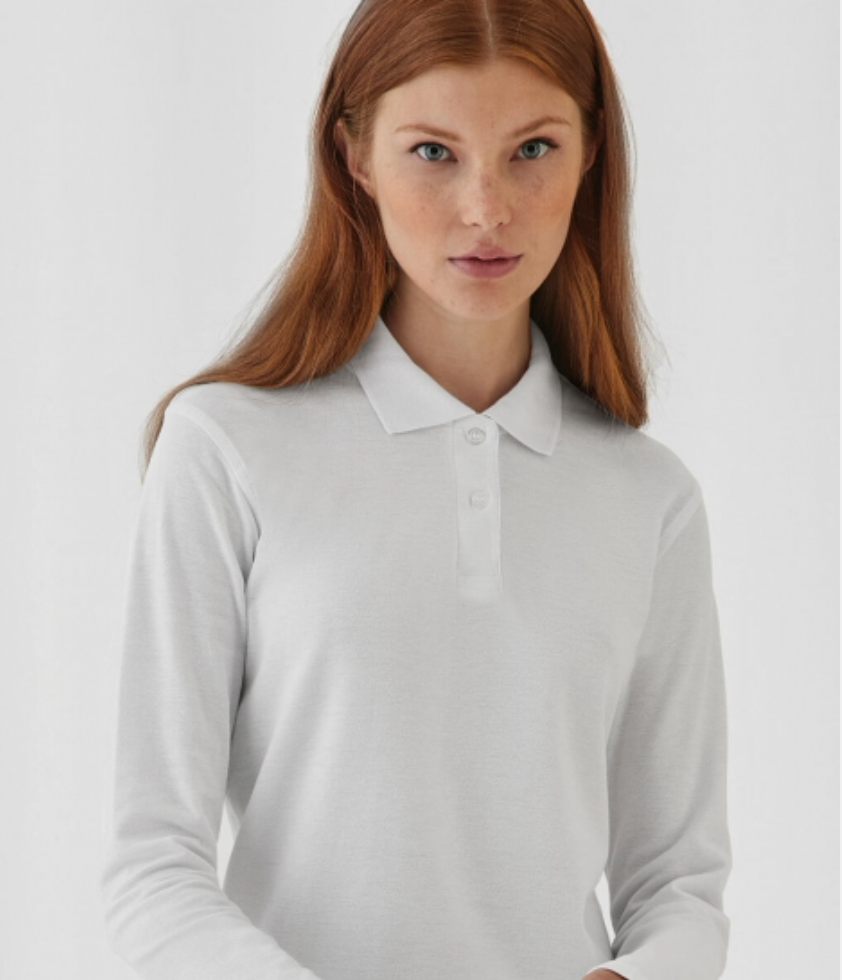 Polo manches longues femme