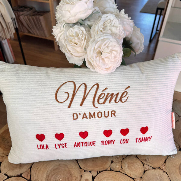 Coussin de Famille - 100% Personnalisable