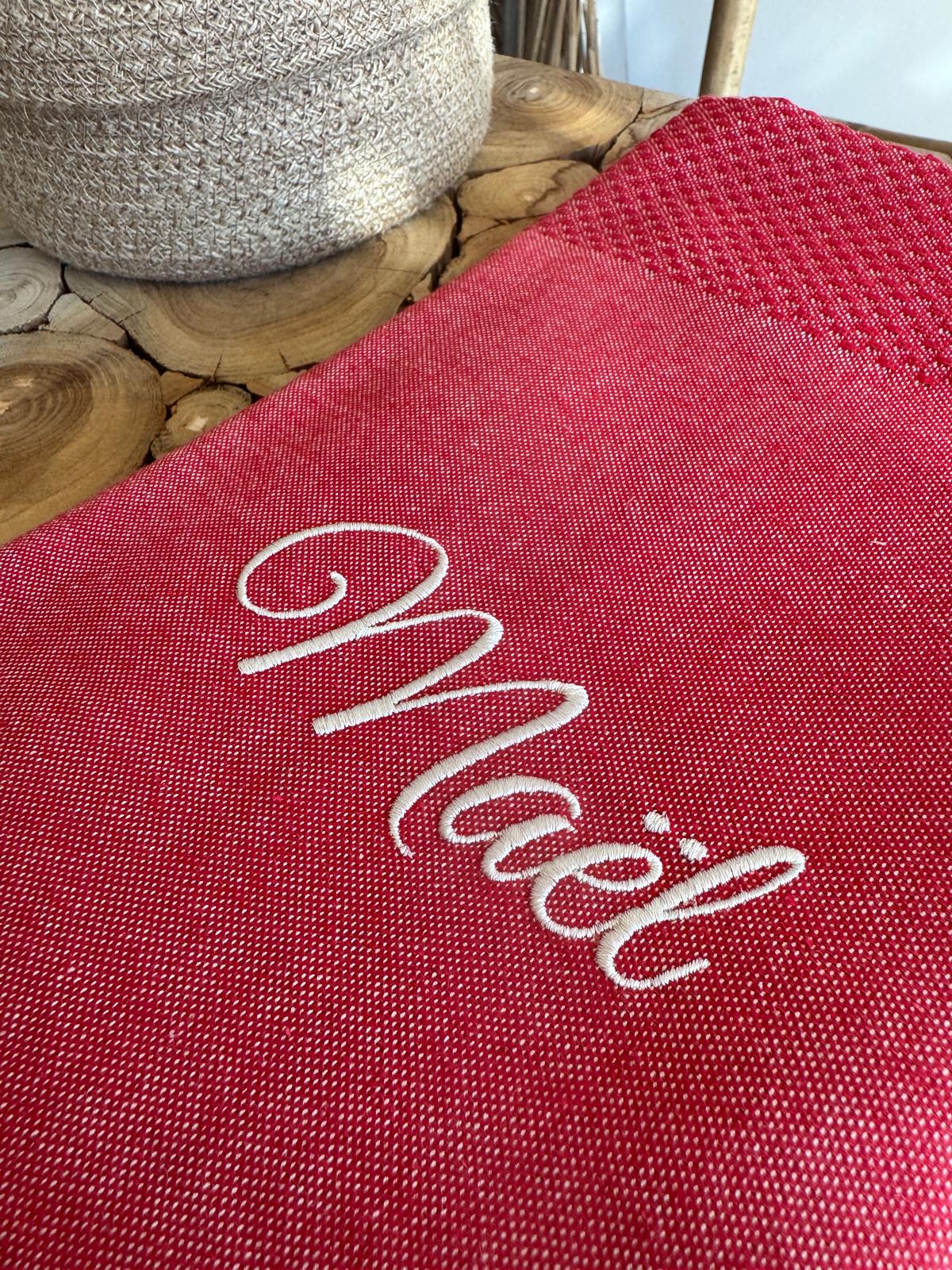 Fouta Nid Abeilles 100% Personnalisable