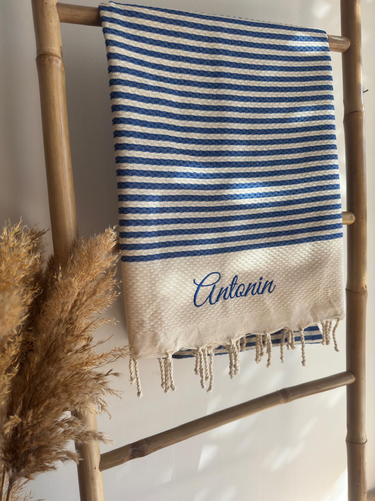 Fouta Marinière - 100% Personnalisable