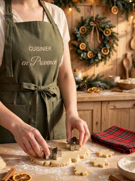 Tablier de cuisine personnalisé brodé