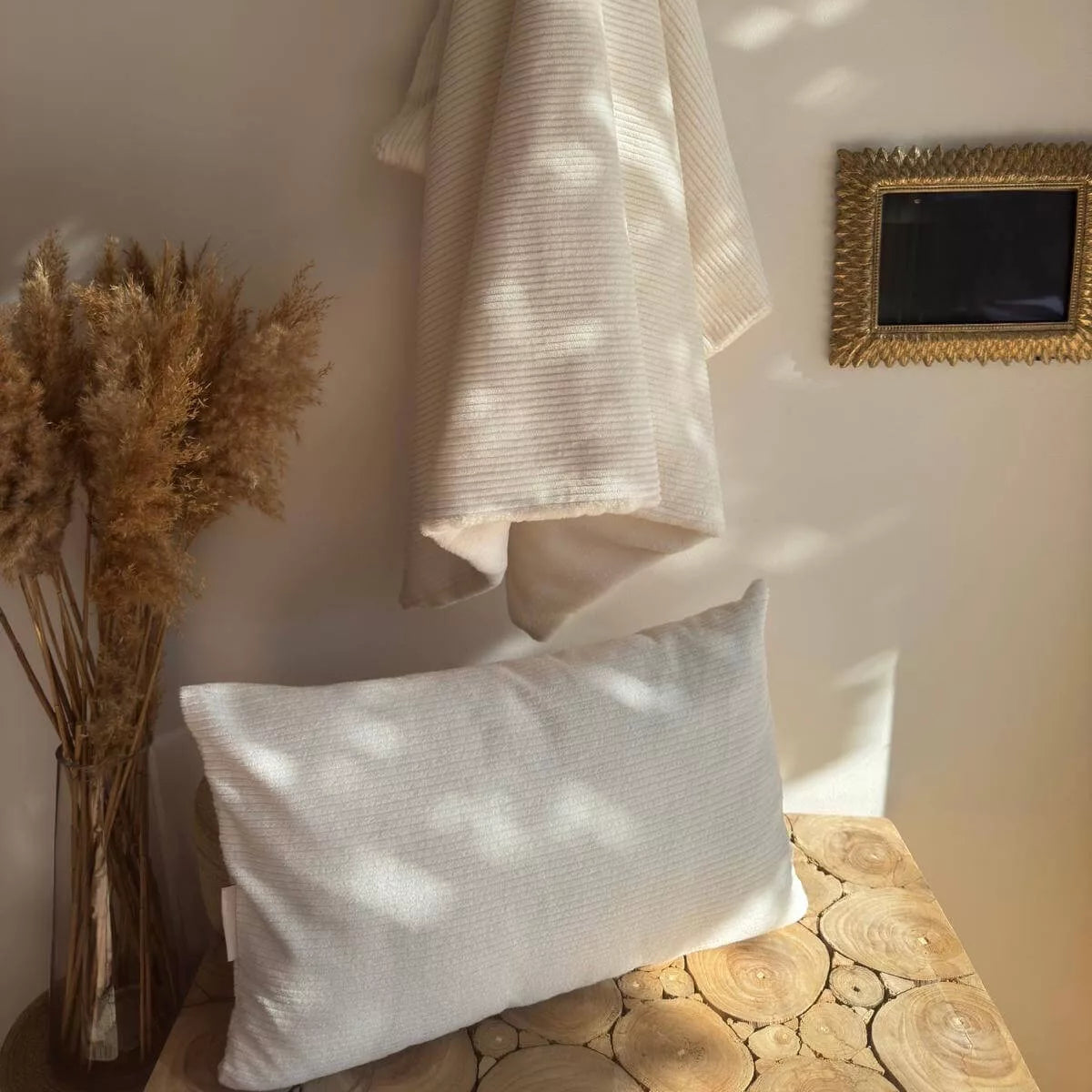 Parure bébé – Plaids + coussin Velours