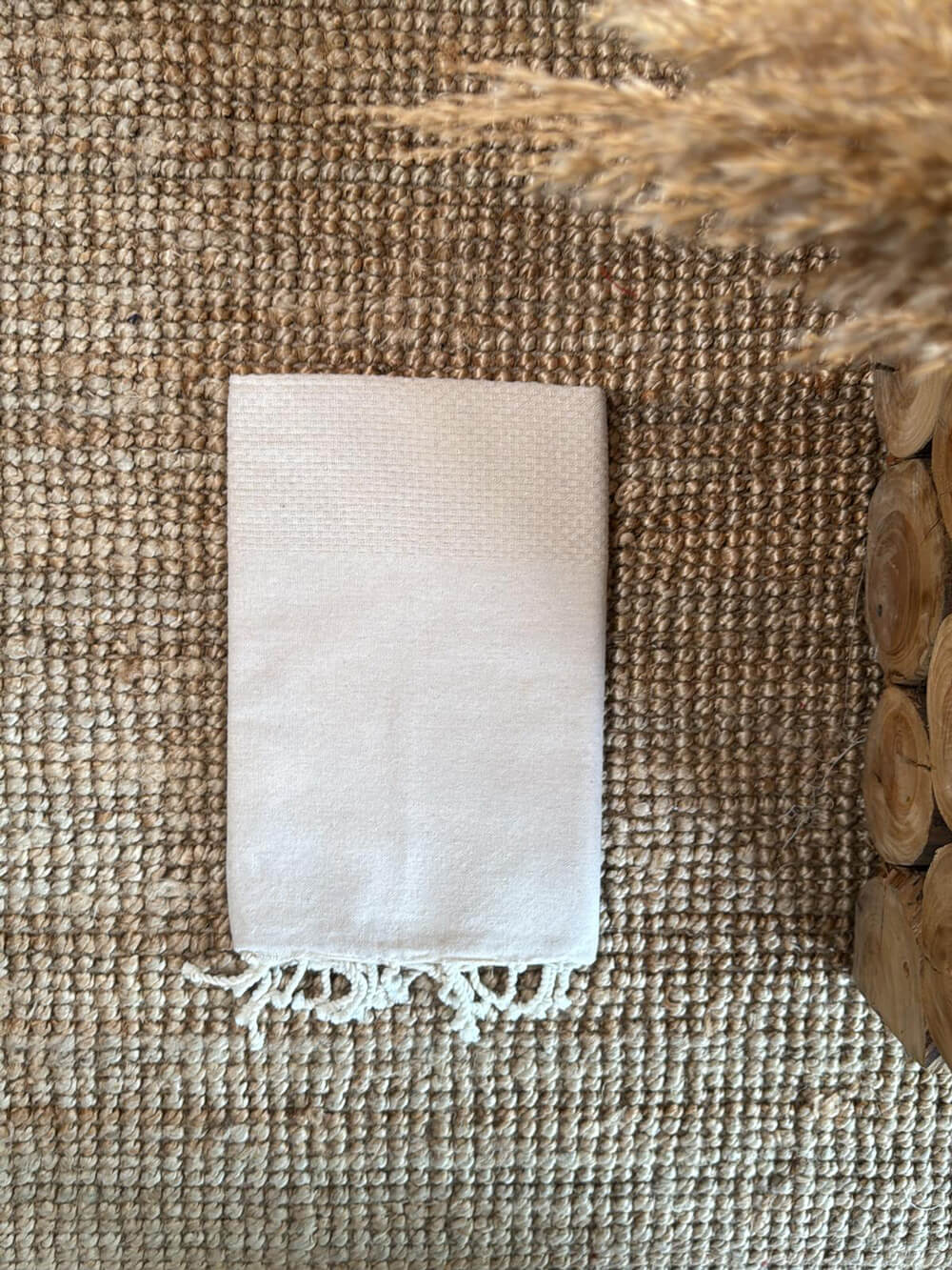 Fouta nid d'abeille unis – Image 1
