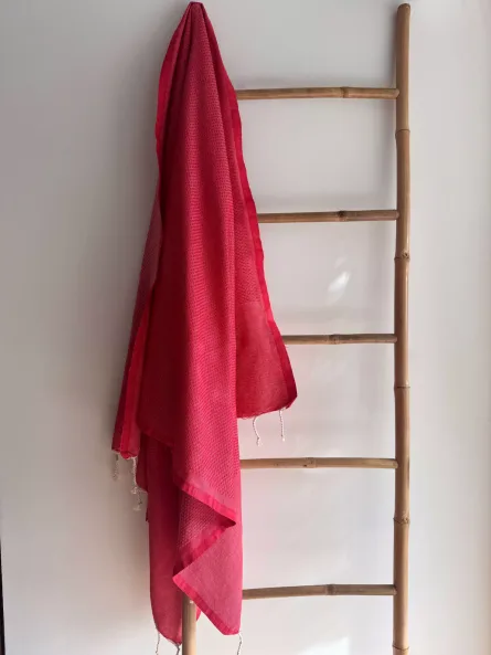 Fouta nid d'abeille unis – Image 5