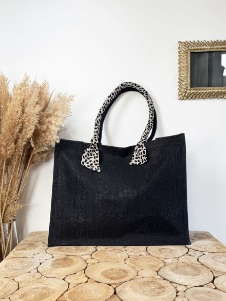 Grand format - Ruban Léopard Noir – Image 1