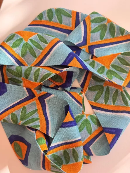 Grand format - Ruban como - D'amour et de mojito - Broderie bleu nuit – Image 2